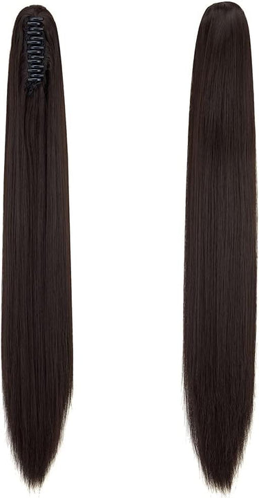 18 Inch Ponytail Hair Extension + FREE Hair Bun (Juda) Extension