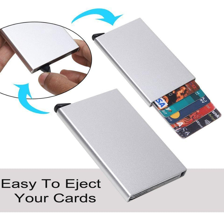 Men's RFID Protected Smart Pop Up Wallet 8 Card Slots