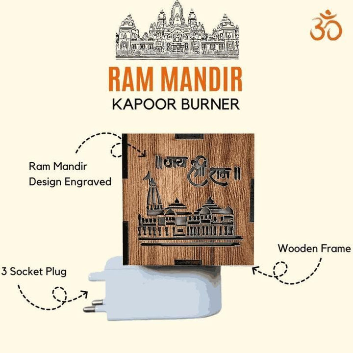 3-in-1 Ayodhya Ram Mandir Aroma Burner & Night lamp